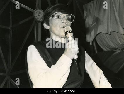 Italian film and stage actress Franca Valeri, 1980s Stock Photo