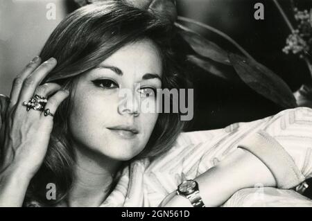 Italian film, TV, and voice actress Lorella De Luca, 1970s Stock Photo