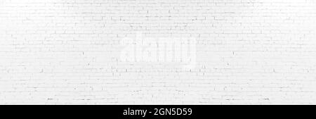 White brick wall may used as background. Horizontal creative poster, greeting cards, headers, website Stock Photo