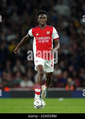 Arsenal's Albert Sambi Lokonga during the Carabao Cup third round match at  the Emirates Stadium, London. Picture date: Wednesday September 22, 2021  Stock Photo - Alamy