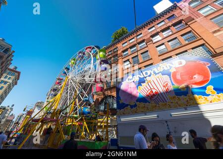 95th Annual Feast OF San Gennaro Is Back In Little Italy NYC Stock Photo