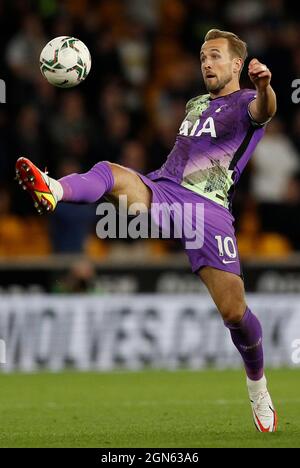 Wolverhampton, England, 22nd September 2021.  Harry Kane of Tottenham during the Carabao Cup match at Molineux, Wolverhampton. Picture credit should read: Darren Staples / Sportimage Credit: Sportimage/Alamy Live News Stock Photo