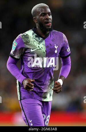 Wolverhampton, England, 22nd September 2021.  Tanguy Ndombele of Tottenham during the Carabao Cup match at Molineux, Wolverhampton. Picture credit should read: Darren Staples / Sportimage Credit: Sportimage/Alamy Live News Stock Photo