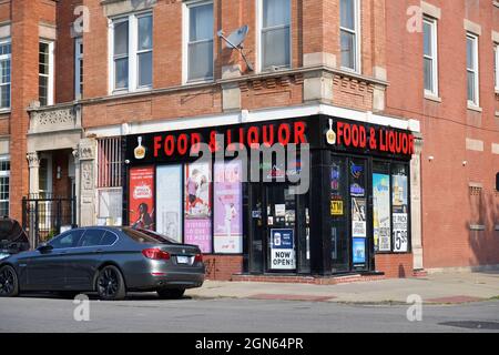 Stop & Drink Liquor House Chicago Ill 11x17 Color 