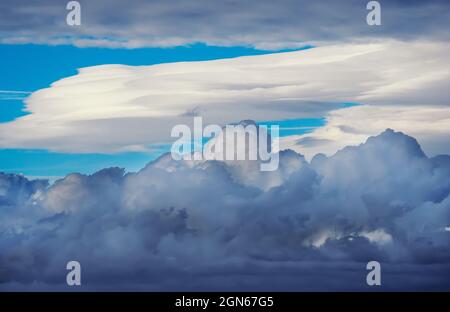 Clouds, Vulcano Island, Aeolian Islands, Sicily, Italy,