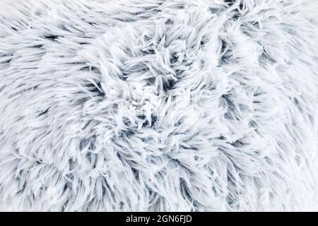Light blue pastel artificial fur texture background Stock Photo