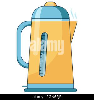 Flat icon illustration of coffee brewing method. Stock Vector