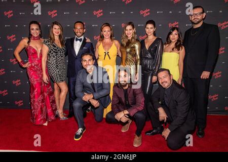 Los Angeles, USA. 22nd Sep, 2021. Cast attends Film premiere: 'Rumba Love' at The Landmark theater, Los Angeles, CA on September 22, 2021 Credit: Eugene Powers/Alamy Live News