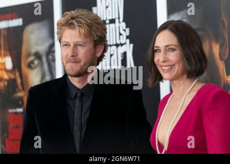New York, United States. 22nd Sep, 2021. Renn Hawkey and Vera Farmiga attend premiere of The Many Saints of Newark movie at Beacon Theatre (Photo by Lev Radin/Pacific Press) Credit: Pacific Press Media Production Corp./Alamy Live News Stock Photo