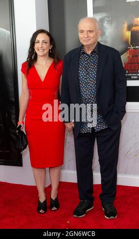 L-R: Michele DeCesare and David Chase attend the premiere of The Many