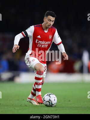 London, England, 22nd September 2021. Gabriel Martinelli of Arsenal during the Carabao Cup match at the Emirates Stadium, London. Picture credit should read: David Klein / Sportimage Credit: Sportimage/Alamy Live News Stock Photo