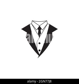 Tuxedo exclusive template vector icon illustration design Stock Photo