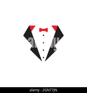 Tuxedo exclusive template vector icon illustration design Stock Photo