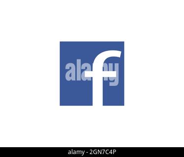 Facebook logo isolated on white background Stock Vector