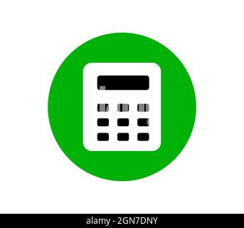 calculator icon, calculator symbol vector illustration on white background Stock Vector
