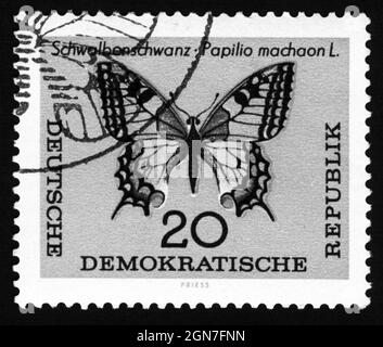Stamp print in Germany, East Germany,butterflies Stock Photo