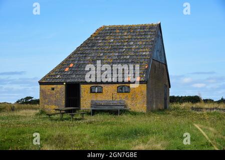 Texel, the Netherlands August 2021. Autenthic barn for sheep on the isle of Texel. High quality photo Stock Photo