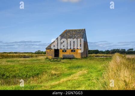 Texel, the Netherlands August 2021. Autenthic barn for sheep on the isle of Texel. High quality photo Stock Photo