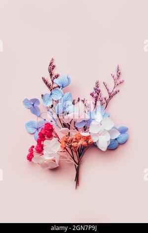 Biodegradable confetti from real dried flowers Stock Photo