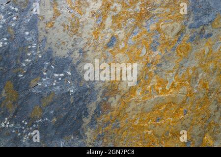 Iron Surface Peeling Paint Peeling off and Dirty Rust Stock Photo