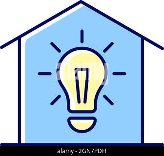 Lighting RGB color icon Stock Vector
