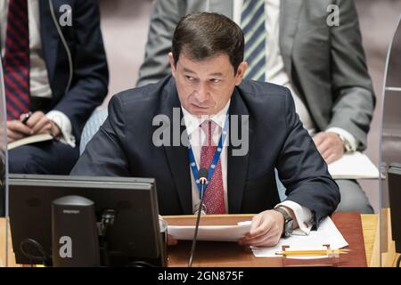 Dmitry Polyanskiy, First Deputy Permanent Representative of the Russian ...