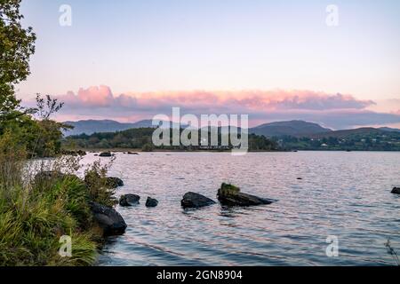 View of The Lake Eske in Donegal, Ireland. Stock Photo