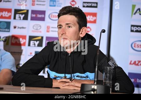 Belgian Tiesj Benoot Pictured During A Training Session Before The 
