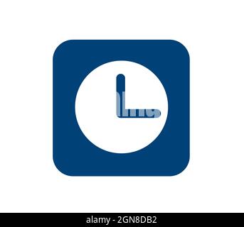 Clock icon isolated on white background, alarm sign vector icon Stock Vector