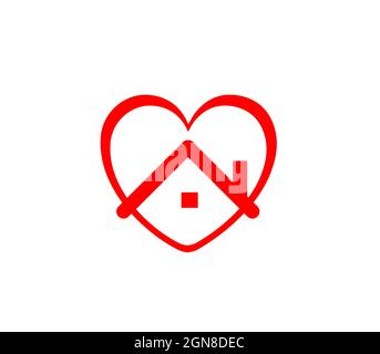 Stay home icon isolated on white background, Stock Vector