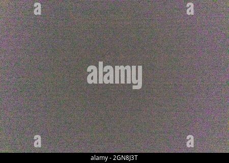 Camera sensor Static Grain Noise, Colorful abstract background texture. glitches, distortion on the screen broadcast digital TV satellite channels Stock Photo