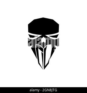 DJ Initial ESport gaming logo. Modern head Skull shape template vector logo Stock Vector