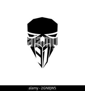 ED Initial ESport gaming logo. Modern head Skull shape template vector logo Stock Vector