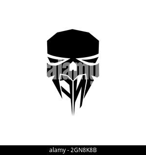 FN Initial ESport gaming logo. Modern head Skull shape template vector logo Stock Vector