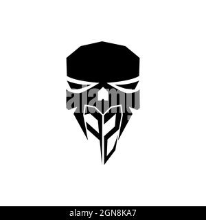 FZ Initial ESport gaming logo. Modern head Skull shape template vector logo Stock Vector
