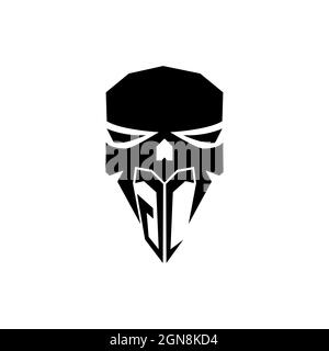 GC Initial ESport gaming logo. Modern head Skull shape template vector logo Stock Vector