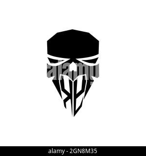 KY Initial ESport gaming logo. Modern head Skull shape template vector logo Stock Vector