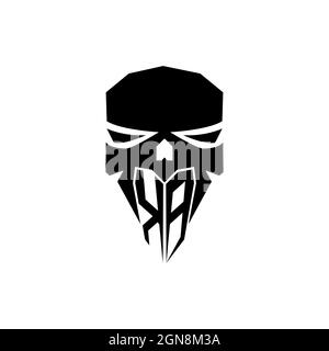 KB Initial ESport gaming logo. Modern head Skull shape template vector logo Stock Vector