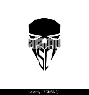SC Initial ESport gaming logo. Modern head Skull shape template vector logo Stock Vector