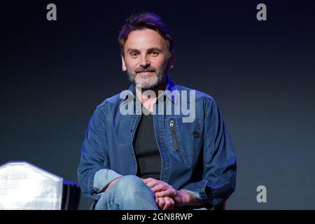 Madrid, Spain. 23rd Sep, 2021. Actor Fernando Tejero seen during the presentation of “jamming” at the Maravillas Theater. Credit: SOPA Images Limited/Alamy Live News Stock Photo