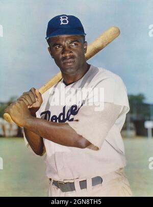 Jackie robinson at bat Black and White Stock Photos & Images - Alamy