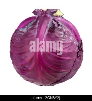 red cabbage path isolated on white Stock Photo