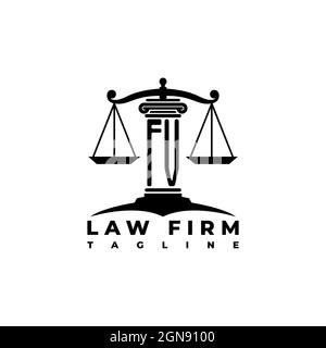 FM Monogram Logo Letter Geometric Polygonal lens rainbow circle shape style Stock Vector