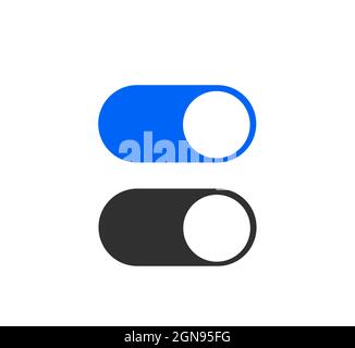 Toggle switch isolated on white background Stock Vector