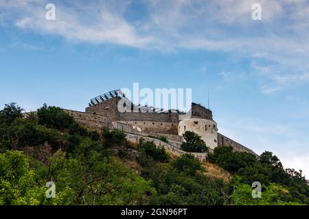 The Deva Castle in Romania Stock Photo