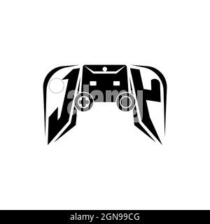 JY Initial ESport gaming logo. Game console shape style vector template Stock Vector