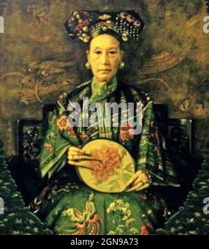 DOWAGER EMPRESS CIXI (1835-1908)  Chinese ruler in the late Qing dynasty Stock Photo