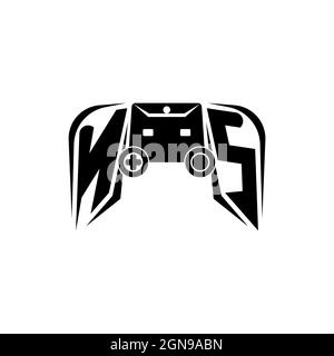 NS Initial ESport gaming logo. Game console shape style vector template Stock Vector