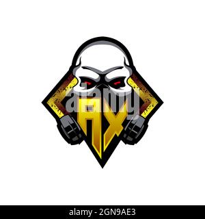 AY Initial ESport gaming logo. Game console shape style vector template Stock Vector