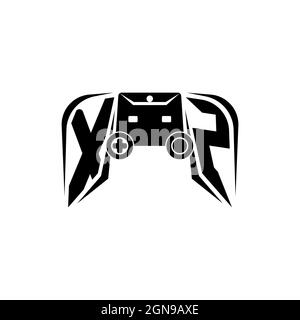 XZ Initial ESport gaming logo. Game console shape style vector template Stock Vector